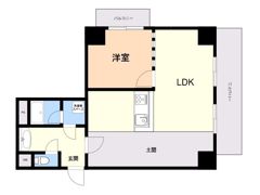 ライオンズマンション博多の間取り画像