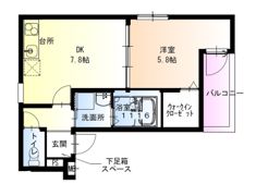 フジパレス忍ケ丘Ⅰ番館の間取り画像