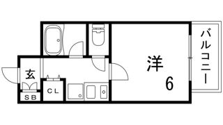 キャッスルアート新長田の間取り画像