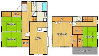吉志新町2丁目戸建ての間取り画像