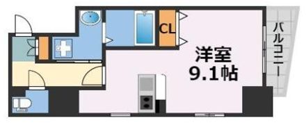 プレサンス中之島公園パークレジデンスの間取り画像