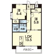 mon reve京町の間取り画像