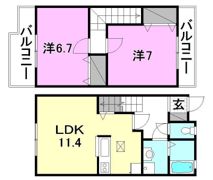 フォンテーヌパルクM A棟の間取り画像