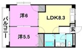 スカイコートの間取り画像