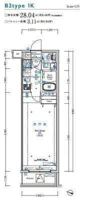 XEBEC日暮里の間取り画像