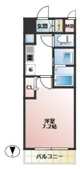 スペーシア江坂広芝町の間取り画像