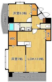 サンシャイン十番館曽根の間取り画像