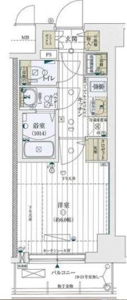 レジュールアッシュ神戸ハーバーランドの間取り画像