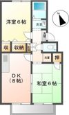 グローリーハウス的場Aの間取り画像