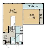 コトングラス北常三島の間取り画像