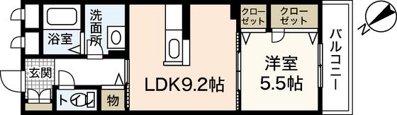 グランマスト空港通りの間取り画像