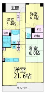 パークスクエア多摩川グリーンレジデンスの間取り画像