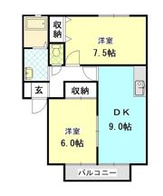 レイモンドサンヴィレッジA棟の間取り画像