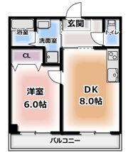 クレオ東町の間取り画像