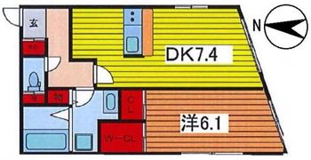 池袋本町新築RC計画の間取り画像