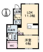 プレジール段原南の間取り画像