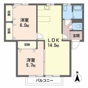 フレグランスピュアⅡの間取り画像