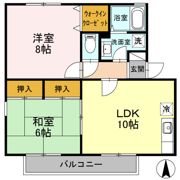 クレセント Bの間取り画像