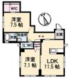 べレオ宇品西の間取り画像