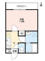 tocco赤塚の間取り画像