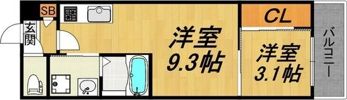 LECOCON守山Ⅲの間取り画像