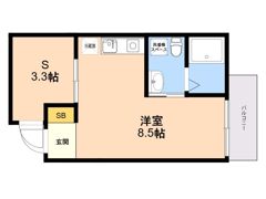 ガレット南福岡の間取り画像