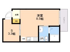ガレット南福岡の間取り画像