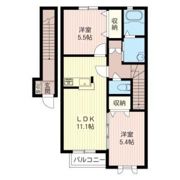 レスポワールⅡの間取り画像