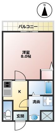 フラッティ金閣寺南の間取り画像
