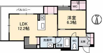 ベレオガーデンズ北方の間取り画像