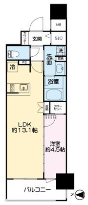 レーベン熊本駅レクシアの間取り画像