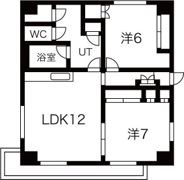 プログレスコート恵庭の間取り画像
