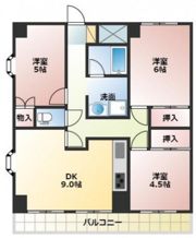 アンシャンテ岡山の間取り画像