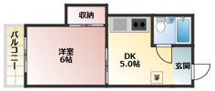 コーポあおき2の間取り画像