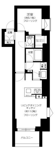 ブランズ麻布十番の間取り画像