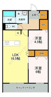 プリムヴェールの間取り画像