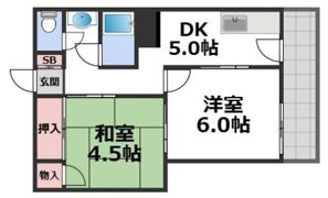 ビスタ桃谷の間取り画像