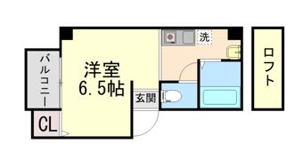 パイン神戸三宮の間取り画像