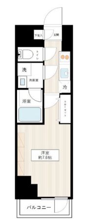 フュージョナル千住緑町の間取り画像