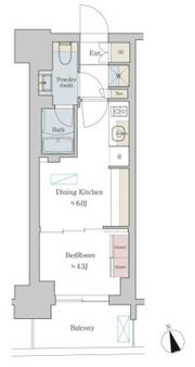 Brillia ist 町屋の間取り画像