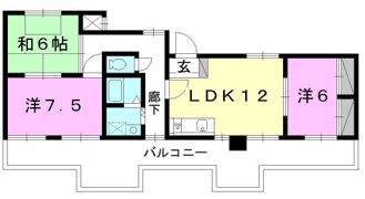 Kマンション No.6の間取り画像