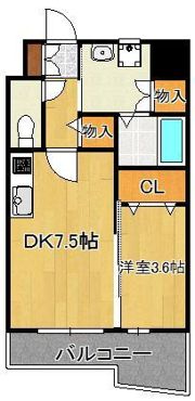 サンシャイン プリンセス 北九州の間取り画像