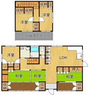 山本邸の間取り画像