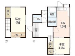児玉貸家の間取り画像