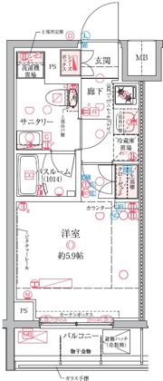クレヴィスタ横浜関内の間取り画像