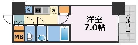プロシード大阪NB3の間取り画像