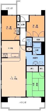 カントリーハウス椿Iの間取り画像