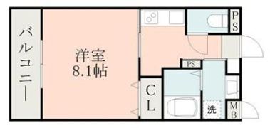 ラ・シック県立大学前Ⅲの間取り画像