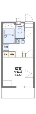 レオパレスユズの間取り画像