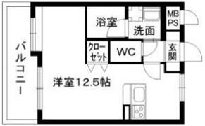 クィーンズ熊本駅前の間取り画像
